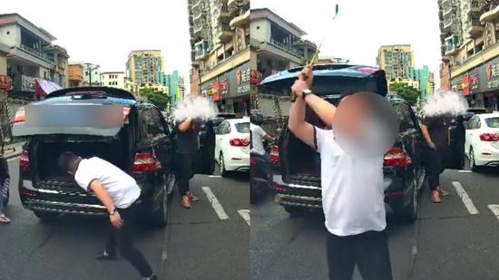 奔驰司机用球杆狂砸前车被刑拘，事件深度解析